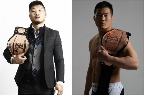 권아솔,남의철.좌로부터.사진=로드FC제공