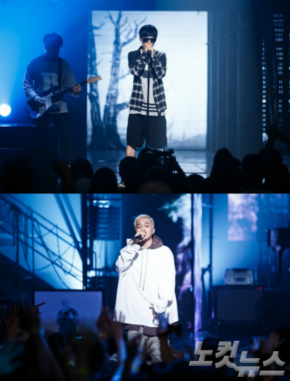 블랙넛(위),송민호(사진=CJE&M제공)