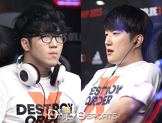 승부를 가리지 못한 강성훈(왼쪽)과 박준효.