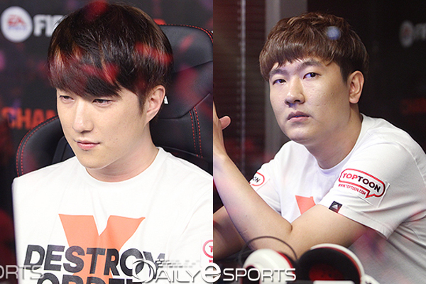 박준효(왼쪽)와 김정민.