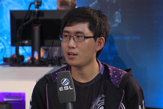 WCS 16강 진출에 성공한 밀레니엄 박지수.(사진=WCS 중계 캡쳐)