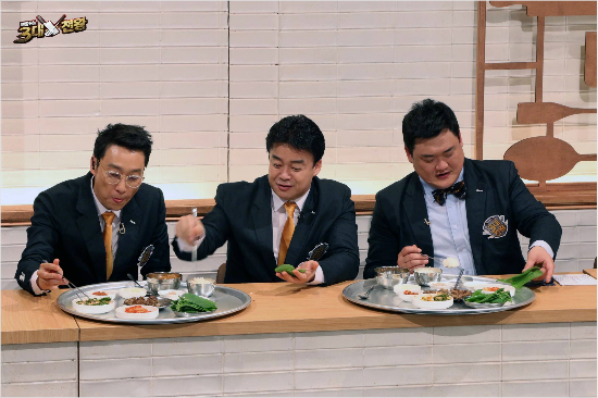 SBS'백종원의3대천왕'MC를맡은방송인이휘재,요리연구가백종원,개그맨김준현.(사진=SBS제공)