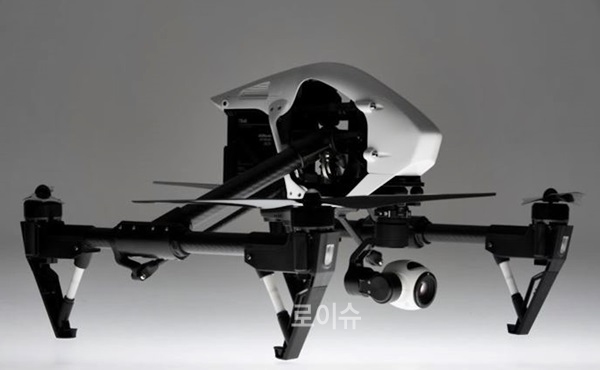 ▲훈련에사용된KT부산네트워크운용본부가보유한UHD카메라를장착한‘인스파이어’기종.(사진제공=부산경찰청)