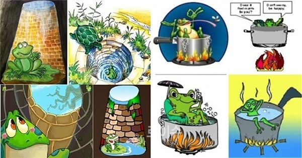 ▲개구리그림.(사진제공=강민구법원장카스)