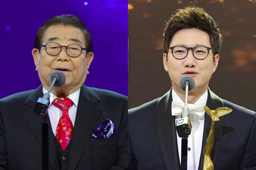 '나를돌아봐'에합류한송해(왼쪽),조우종아나운서(사진=KBS제공)
