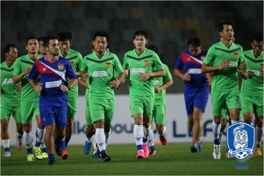 라오스는월드컵예선을통해한국과일본등아시아축구강국의축구리그에자국선수들이진출할수있는기량을보여주는것을최우선목표로삼았다.(자료사진=대한축구협회)