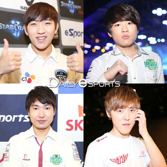 김준호, 조성주, 김도우, 김유진(왼쪽 위에서 시계 방향으로).