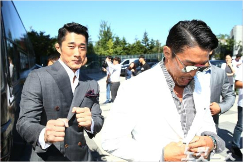격투기선수김동현과추성훈.윤성호기자/자료사진
