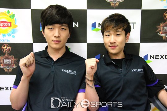 제닉스스톰 이원상(왼쪽)과 임준영.