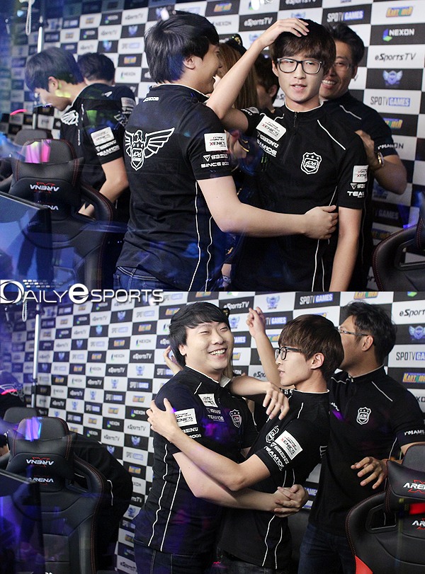 에이스 결정전에서 이재인을 제압한 유영혁(오른쪽).