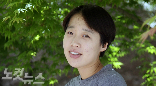 다큐영화'반짝이는박수소리'를연출한이길보라감독(사진=황진환기자)