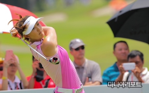 LPGA KEB 하나은행 챔피언십에 참가하는 미셸 위