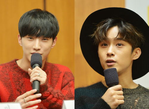 B1A4진영(왼쪽),FT아일랜드이재진