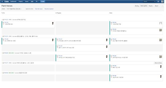 협업 툴을 사용해 애자일 방식으로 개발을 진행했다