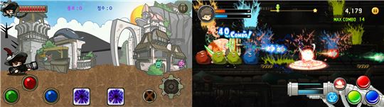 많은 개선이 이루어져 화면만 봐도 큰 차이가 난다. '컬러리즘'(좌), '페인트히어로즈(우)