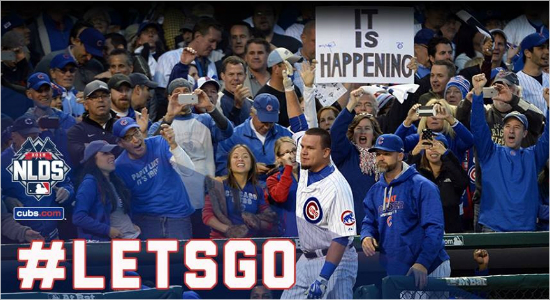 첫포스트시즌에서2개의홈런을친카일슈와버.(사진=시카고컵스페이스북)