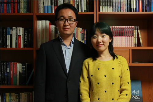 윤재웅4단과김세실2단.사진=한국기원제공