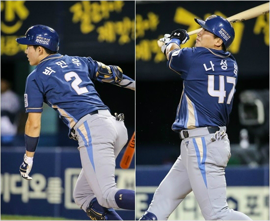 '우리가대표급으로자라야'NC거포로거듭난나성범(오른쪽)과신인왕출신내야수박민우.(자료사진N=NC)