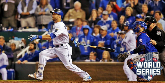 9회말극적인동점홈런을때린알렉스고든.(사진=캔자스시티로열스페이스북)