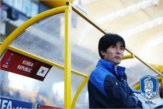 최진철감독이이끄는17세이하(U-17)축구대표팀은벨기에와2015국제축구연맹U-17월드컵16강전에서또한번의승리로2009년나이지리아대회의8강에도전한다.(자료사진=대한축구협회)