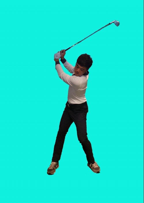 ▲어깨를지나치게많이사용하게되면역피봇의백스윙이된다.