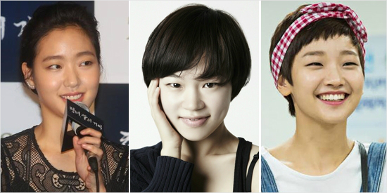 김고은,한예리,박소담.좌로부터.사진=사람엔터테인먼트,온스타일제공
