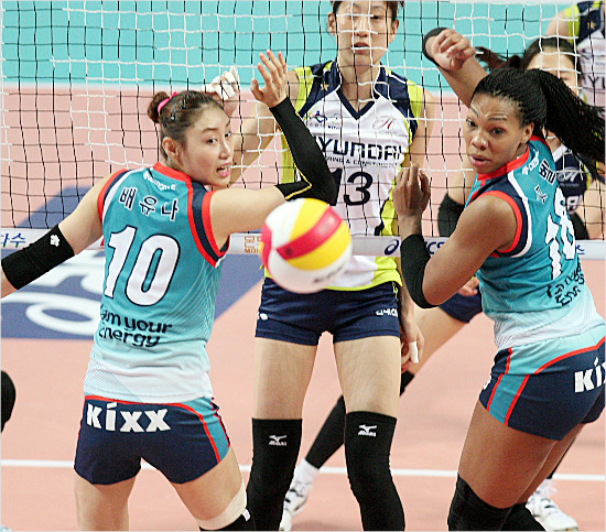 2015~2016시즌V-리그여자부에서GS칼텍스는경기장평균3.20개의가장많은터치넷범실을,현대건설은1.20개로가장적은범실을각각기록했다.(자료사진=KOVO)