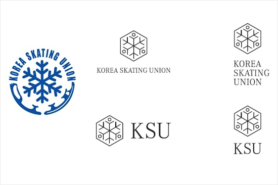 30년넘게사용해온대한빙상경기연맹의원형로고(왼쪽)와새롭게런칭한육각형모양의로고.(사진=대한빙상경기연맹)