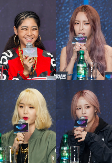 (왼쪽위부터시계방향)트루디,헤이즈,캐스퍼,애쉬비(사진=CJE&M제공)