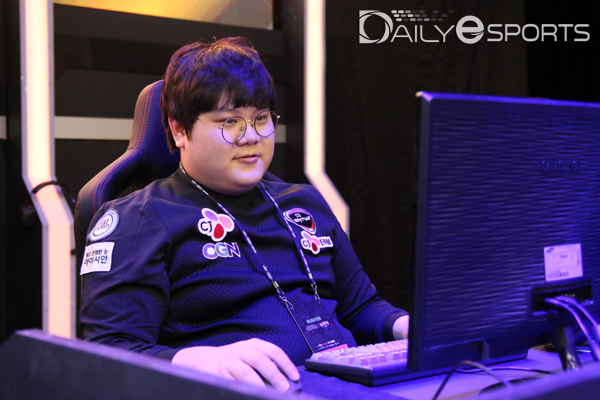 CJ 엔투스의 원거리 딜러 '스페이스' 선호산.