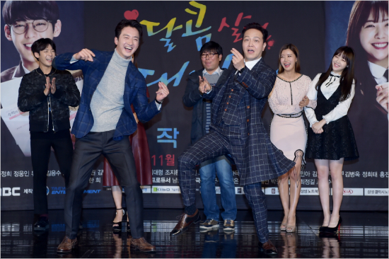 MBC수목드라마'달콤살벌패밀리'에출연하는배우정준하와정웅인.(사진=MBC제공)