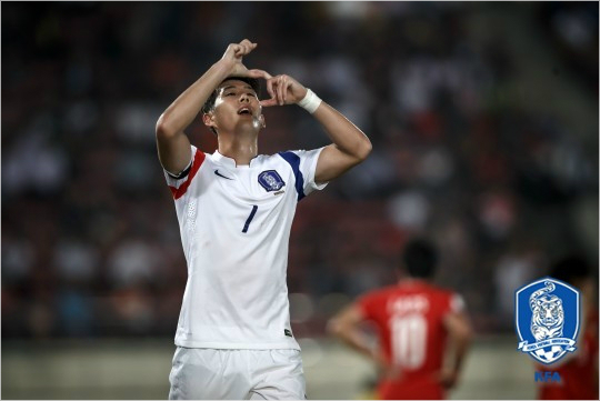 왼발족저근막손상에서완벽하게회복한손흥민은두달만에복귀한A매치에서2골2도움으로맹활약하며소속팀토트넘에서의활약에도상당한기대감을남겼다.(자료사진=대한축구협회)