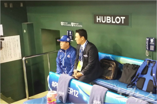 "2006년기억나니?"김인식감독과이승엽이2006년WBC기억을떠올렸다.(도쿄=김동욱기자)