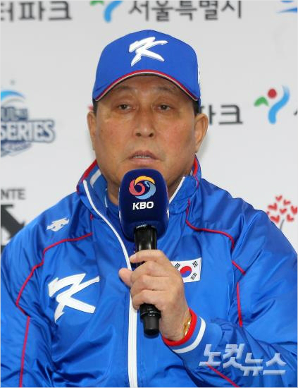 19일일본과프리미어124강전에서'도쿄대첩'을이끈김인식한국야구대표팀감독.(자료사진=박종민기자)