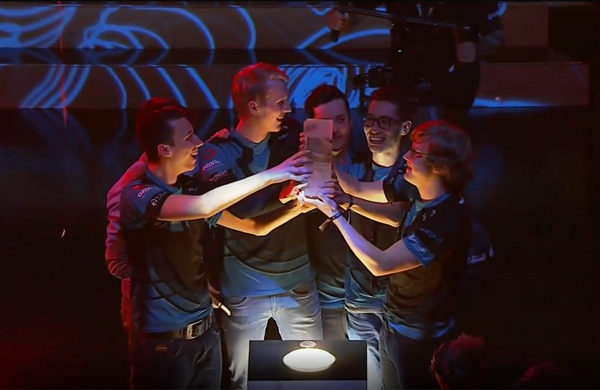 IEM 새너제이 우승을 차지한 오리겐.(사진=OGN 중계화면 캡처)