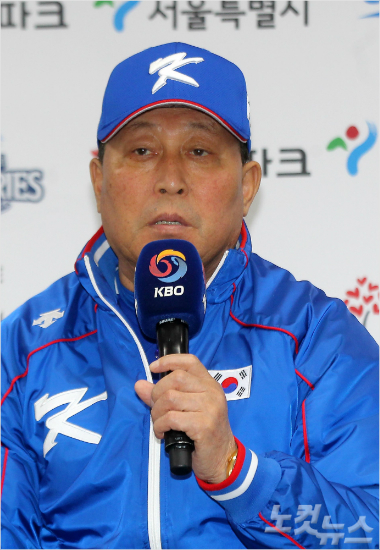 일구대상최초로2회수상의영예를안은김인식한국야구대표팀감독.(자료사진=박종민기자)