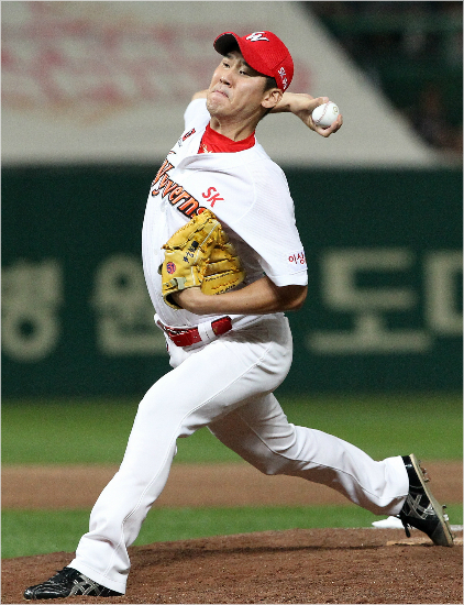 SK에서롯데로이적하는우완불펜윤길현.(자료사진=SK)