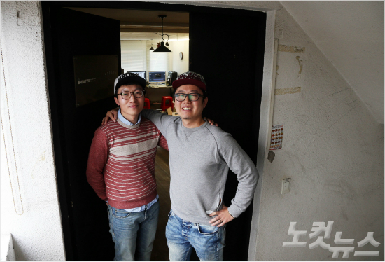 함께예고편을만드는예고편제작사'미스터쇼타임'의박동신감독과김익진감독.(사진=윤성호기자/자료사진)