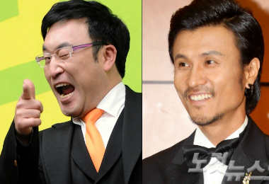 개그맨이혁재(왼쪽)와가수이주노(사진=자료사진/노컷뉴스)