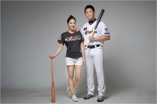 이성열커플.(사진=한화이글스제공)