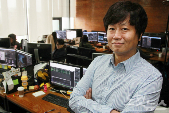 지난달24일경기도파주출판단지에있는'덱스터스튜디오'디지털본부에서정성진VFX감독이CBS노컷뉴스와인터뷰를하고있다.(사진=윤창원기자/자료사진)