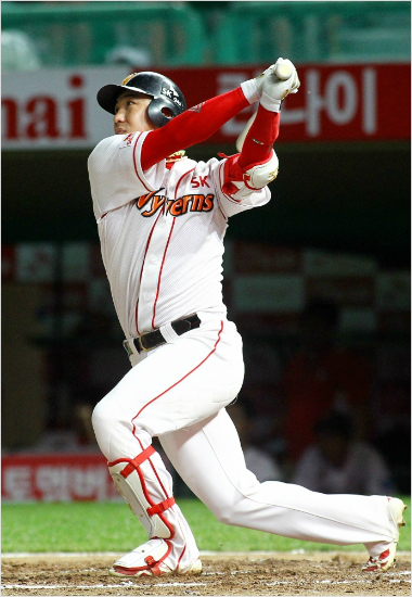 내년SK새주장으로뽑힌김강민.(자료사진=SK)