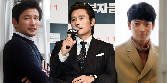 왼쪽부터배우황정민,이병헌,강동원.(사진=자료사진,쇼박스제공)