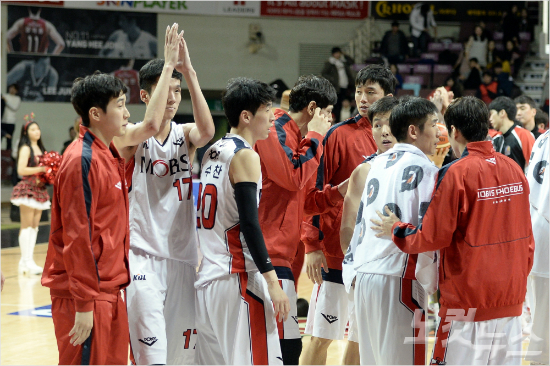 프로농구선두질주를계속하고있는울산모비스(사진/KBL)