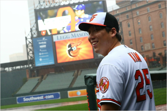 "타순은상관없어요."김현수가2번으로시즌을시작할가능성이커졌다.(사진=볼티모어오리올스제공)