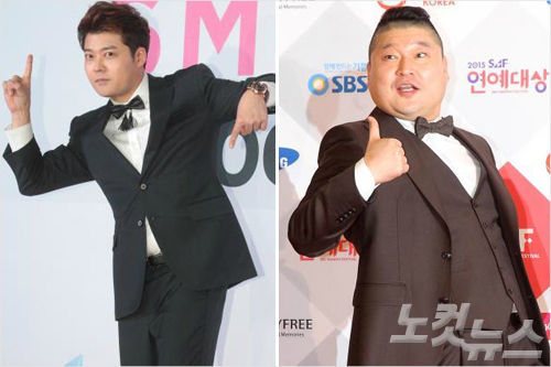 방송인전현무와강호동.사진=윤성호,박종민기자