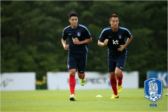 국가대표공격수이정협과김신욱은'슈틸리케호'에이어K리그클래식울산현대에서2016시즌호흡을맞추게됐다.(자료사진=대한축구협회)