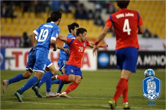 황희찬의돌파(사진제공/대한축구협회)