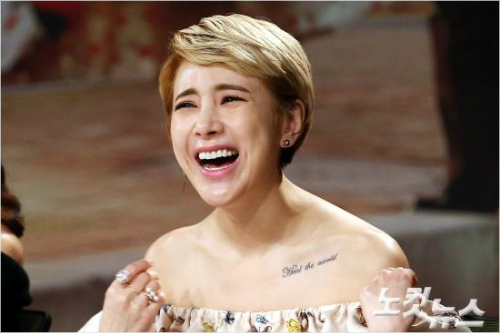 8일서울마포구상암MBC골든마우스홀에서열린MBC새수목드라마'한번더해피엔딩'제작발표회에서처음으로연기에도전하는가수서인영이밝게웃고있다.사진=윤성호기자