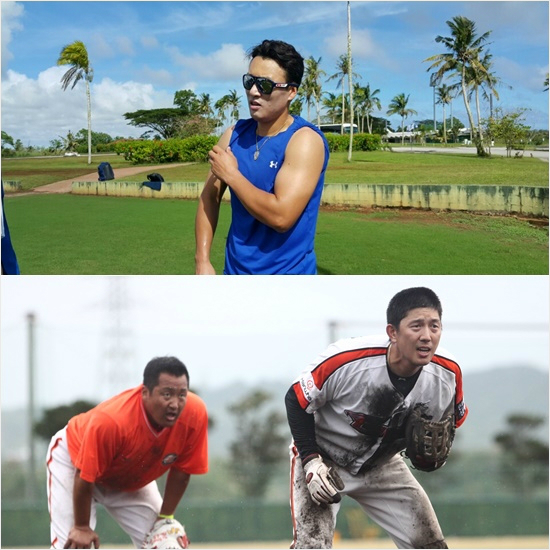 '미국령이냐,일본이냐'프로야구10개구단이일제히스프링캠프에들어가단내나는훈련이한창이다.올해는과연어떤전훈지를쓴팀이우승할지도관심이다.사진은예전괌전지훈련중인삼성이승엽(위)과지난해일본훈련을소화한한화조인성(아래왼쪽),김회성.(자료사진=삼성,한화)